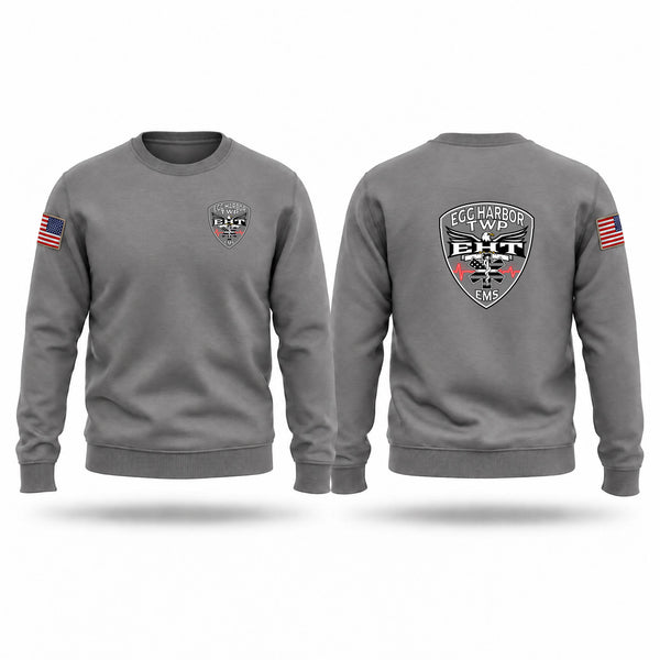 Crew Neck Sweatshirt, Egg Harbor Twp EMS, EMS/EMT, Teamtime, Team time, sublimation, custom sports apparel, team uniforms, spirit wear, spiritwear, sports uniforms, custom shirts, team store, custom team store, fundraiser sports, apparel fundraiser