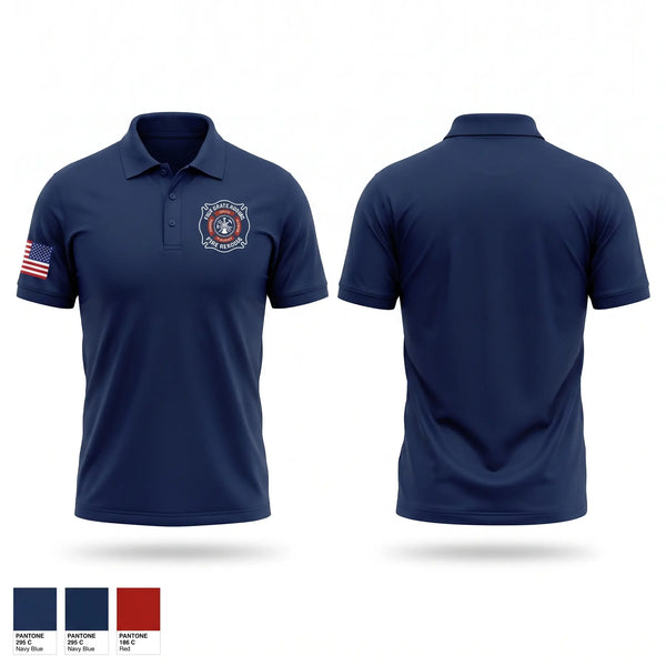 Short Sleeve Performance Polo, East Grays Harbor Fire Rescue, Fire Department, Teamtime, Team time, sublimation, custom sports apparel, team uniforms, spirit wear, spiritwear, sports uniforms, custom shirts, team store, custom team store, fundraiser sports, apparel fundraiser
