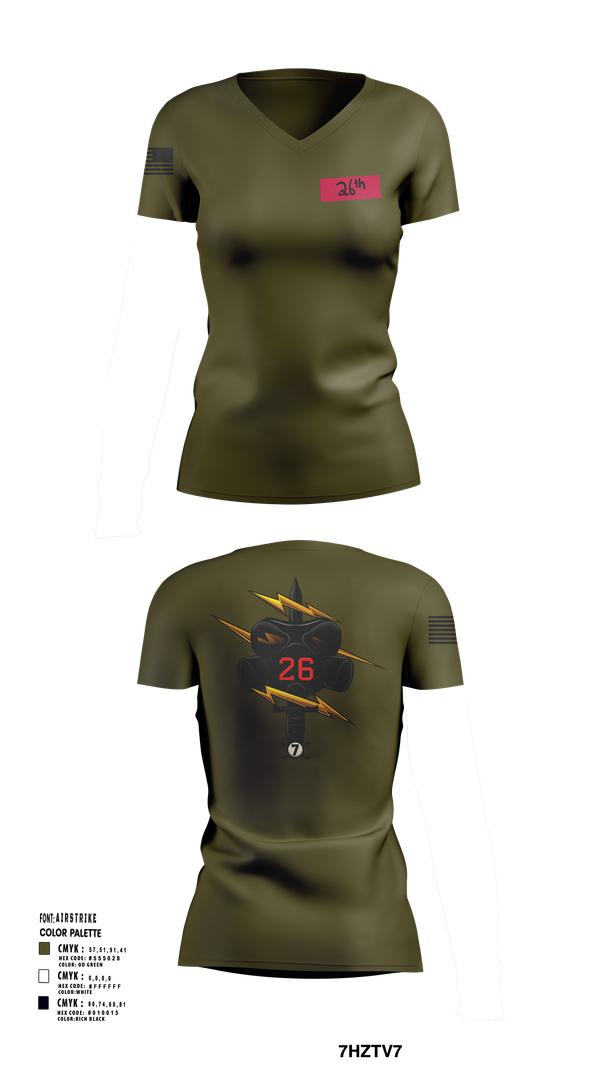 Womens Short Sleeve Vneck Shirt, 26th CM Co, , Teamtime, Team time, sublimation, custom sports apparel, team uniforms, spirit wear, spiritwear, sports uniforms, custom shirts, team store, custom team store, fundraiser sports, apparel fundraiser