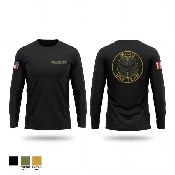 Long Sleeve Performance Shirt, MCSO UAV Team, Police, Teamtime, Team time, sublimation, custom sports apparel, team uniforms, spirit wear, spiritwear, sports uniforms, custom shirts, team store, custom team store, fundraiser sports, apparel fundraiser