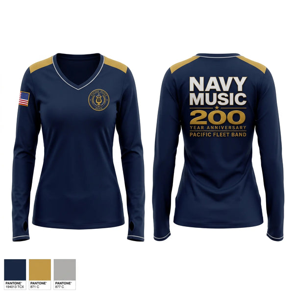 Old School Cotton Feel Shirt, Pacific Fleet Band, Navy, Teamtime, Team time, sublimation, custom sports apparel, team uniforms, spirit wear, spiritwear, sports uniforms, custom shirts, team store, custom team store, fundraiser sports, apparel fundraiser