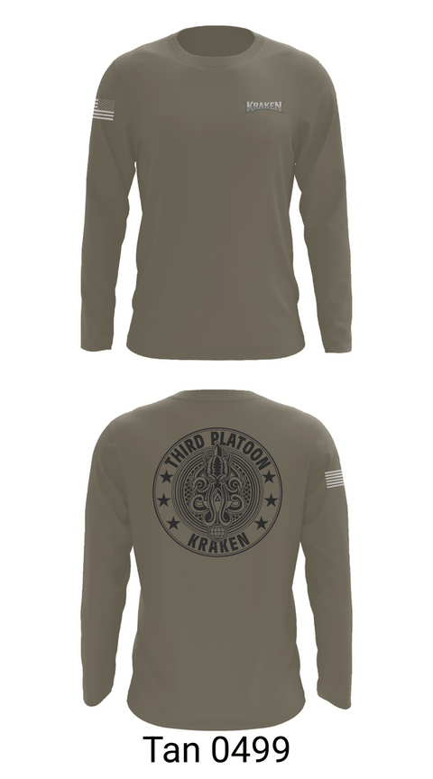 Long Sleeve Performance Shirt, 55th ComCam Kraken, Army, Teamtime, Team time, sublimation, custom sports apparel, team uniforms, spirit wear, spiritwear, sports uniforms, custom shirts, team store, custom team store, fundraiser sports, apparel fundraiser