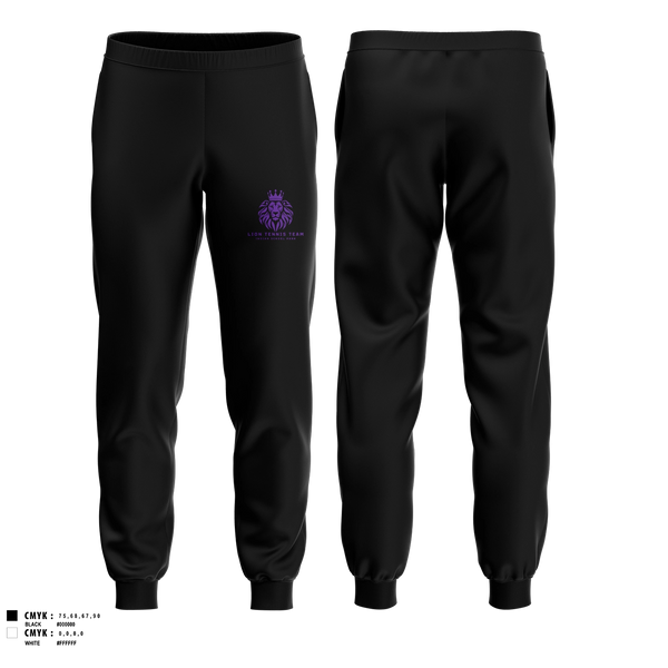 Joggers, Lion Tennis Team, Tennis, Teamtime, Team time, sublimation, custom sports apparel, team uniforms, spirit wear, spiritwear, sports uniforms, custom shirts, team store, custom team store, fundraiser sports, apparel fundraiser