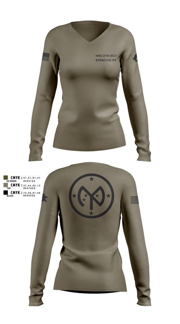 Womens Long Sleeve Vneck Shirt, 27 IBCT, , Teamtime, Team time, sublimation, custom sports apparel, team uniforms, spirit wear, spiritwear, sports uniforms, custom shirts, team store, custom team store, fundraiser sports, apparel fundraiser