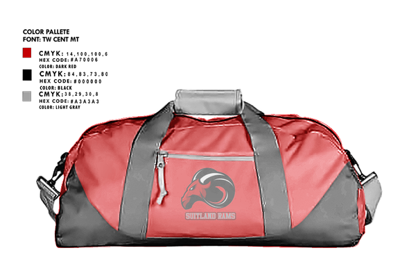 Duffle Bag, Suitland Rams, , Teamtime, Team time, sublimation, custom sports apparel, team uniforms, spirit wear, spiritwear, sports uniforms, custom shirts, team store, custom team store, fundraiser sports, apparel fundraiser