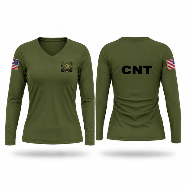Womens Long Sleeve Vneck Shirt, CNT, Police, Teamtime, Team time, sublimation, custom sports apparel, team uniforms, spirit wear, spiritwear, sports uniforms, custom shirts, team store, custom team store, fundraiser sports, apparel fundraiser