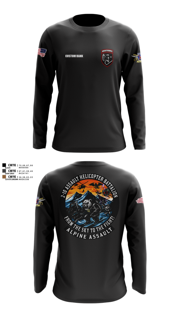 Long Sleeve Performance Shirt, 2-10 AHB Knighthawks, Spirit Store, Teamtime, Team time, sublimation, custom sports apparel, team uniforms, spirit wear, spiritwear, sports uniforms, custom shirts, team store, custom team store, fundraiser sports, apparel fundraiser
