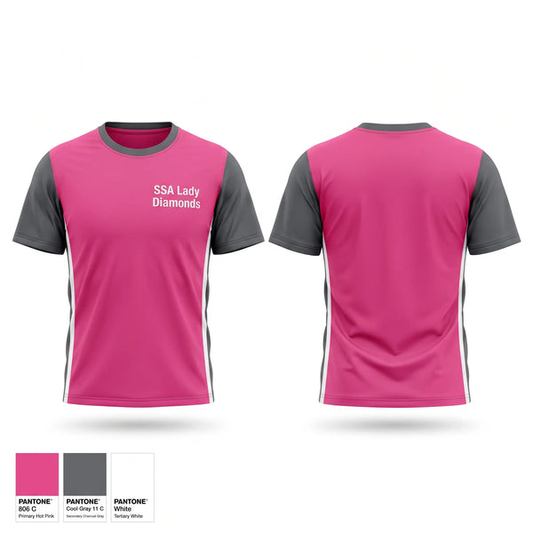 Short Sleeve Performance Shirt, SSA Lady Diamonds, Women's Basketball, Teamtime, Team time, sublimation, custom sports apparel, team uniforms, spirit wear, spiritwear, sports uniforms, custom shirts, team store, custom team store, fundraiser sports, apparel fundraiser