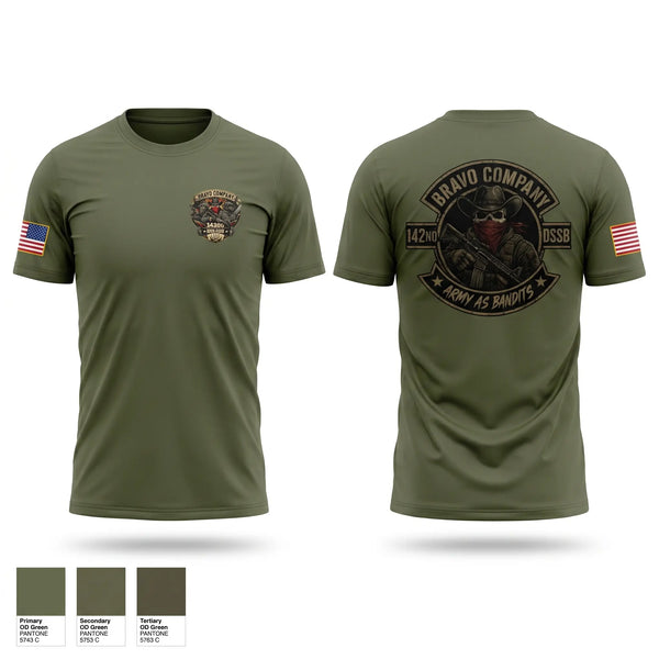 Short Sleeve Performance Shirt, 142nd DSSB Bravo Company, Army, Teamtime, Team time, sublimation, custom sports apparel, team uniforms, spirit wear, spiritwear, sports uniforms, custom shirts, team store, custom team store, fundraiser sports, apparel fundraiser