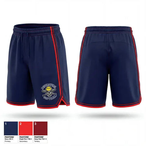 Athletic Shorts With Pockets, Destroyers, Softball, Teamtime, Team time, sublimation, custom sports apparel, team uniforms, spirit wear, spiritwear, sports uniforms, custom shirts, team store, custom team store, fundraiser sports, apparel fundraiser