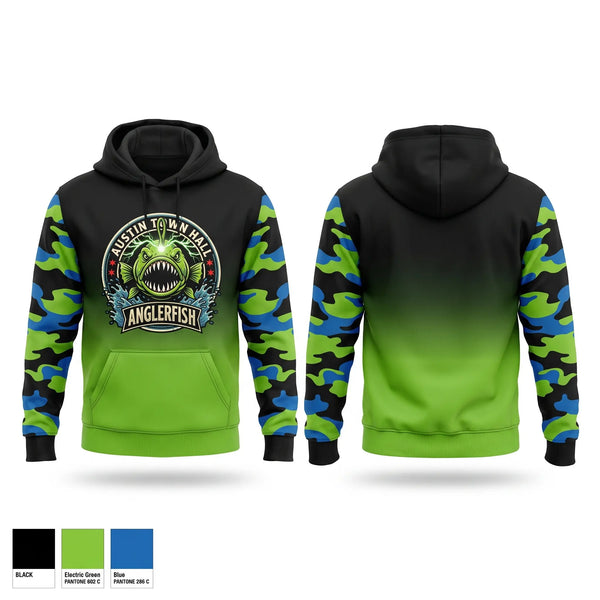 Hoodie, Austin Town Hall Anglerfish, Swimming, Teamtime, Team time, sublimation, custom sports apparel, team uniforms, spirit wear, spiritwear, sports uniforms, custom shirts, team store, custom team store, fundraiser sports, apparel fundraiser