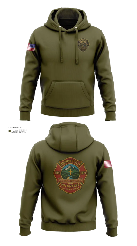 Hoodie, Simmonsville VFD, , Teamtime, Team time, sublimation, custom sports apparel, team uniforms, spirit wear, spiritwear, sports uniforms, custom shirts, team store, custom team store, fundraiser sports, apparel fundraiser