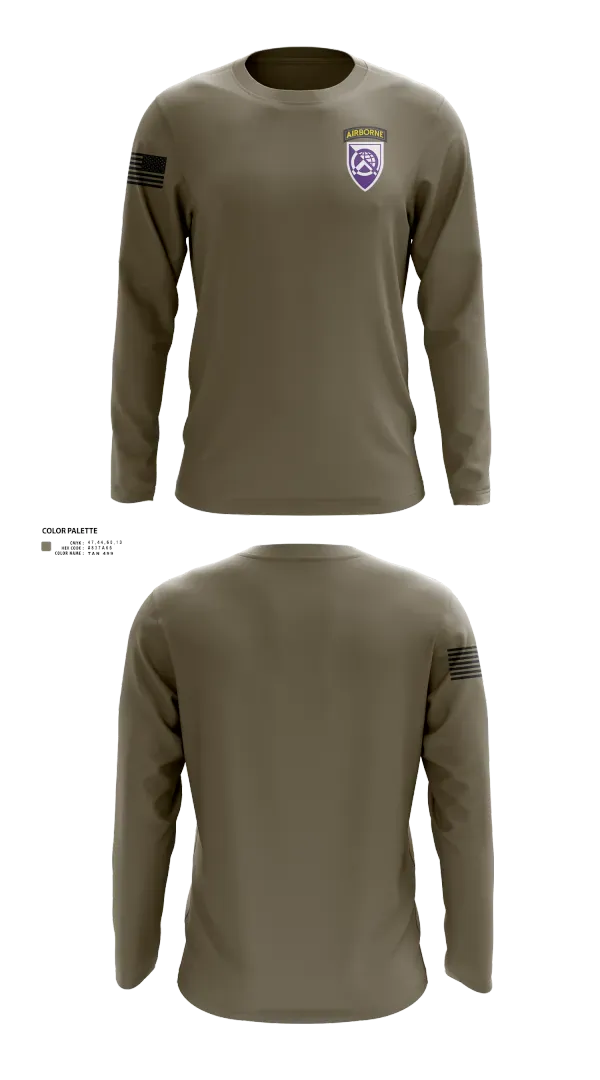 Long Sleeve Performance Shirt, 360 CA BDE (Airborne), Army, Teamtime, Team time, sublimation, custom sports apparel, team uniforms, spirit wear, spiritwear, sports uniforms, custom shirts, team store, custom team store, fundraiser sports, apparel fundraiser