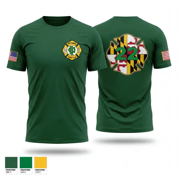 Short Sleeve Performance Shirt, Potomac Fire Company #2, Fire Department, Teamtime, Team time, sublimation, custom sports apparel, team uniforms, spirit wear, spiritwear, sports uniforms, custom shirts, team store, custom team store, fundraiser sports, apparel fundraiser