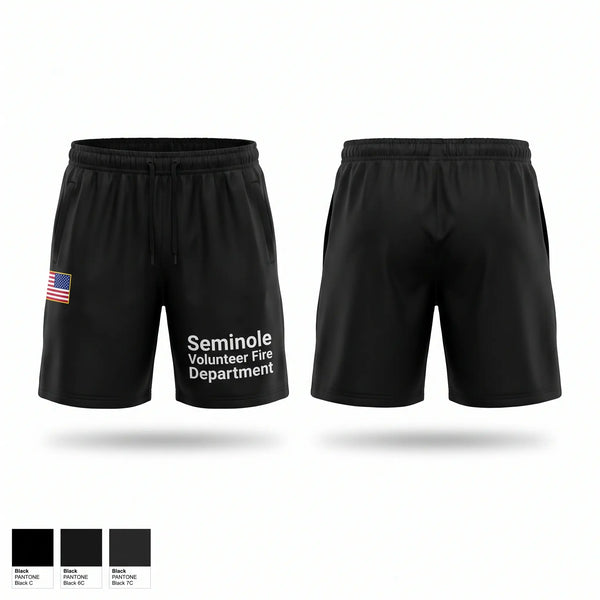 Athletic Shorts With Pockets, Seminole Volunteer Fire Department, Fire Department, Teamtime, Team time, sublimation, custom sports apparel, team uniforms, spirit wear, spiritwear, sports uniforms, custom shirts, team store, custom team store, fundraiser sports, apparel fundraiser