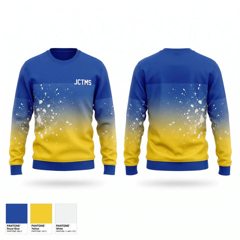 Crew Neck Sweatshirt, JCTMS, Cheer, Teamtime, Team time, sublimation, custom sports apparel, team uniforms, spirit wear, spiritwear, sports uniforms, custom shirts, team store, custom team store, fundraiser sports, apparel fundraiser