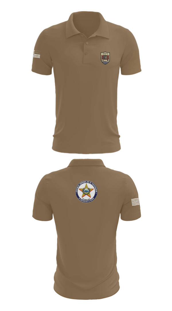 Short Sleeve Performance Polo, Battallion Nonualco, Army, Teamtime, Team time, sublimation, custom sports apparel, team uniforms, spirit wear, spiritwear, sports uniforms, custom shirts, team store, custom team store, fundraiser sports, apparel fundraiser