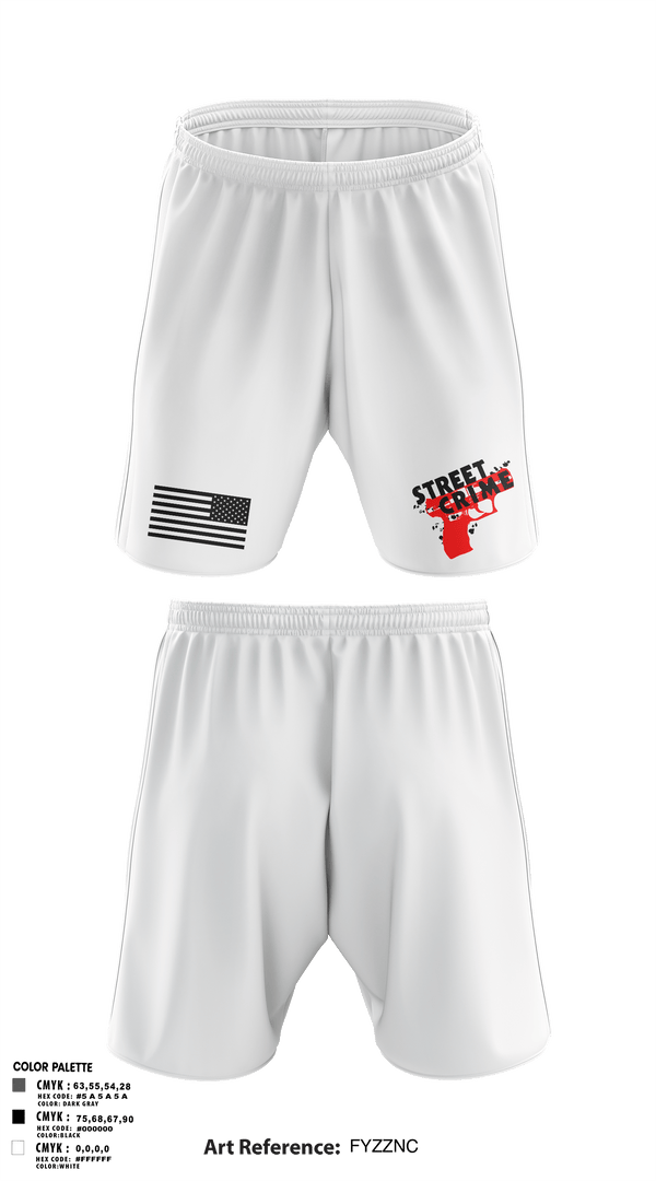 Athletic Shorts With Pockets, Street Crimes, Police, Teamtime, Team time, sublimation, custom sports apparel, team uniforms, spirit wear, spiritwear, sports uniforms, custom shirts, team store, custom team store, fundraiser sports, apparel fundraiser