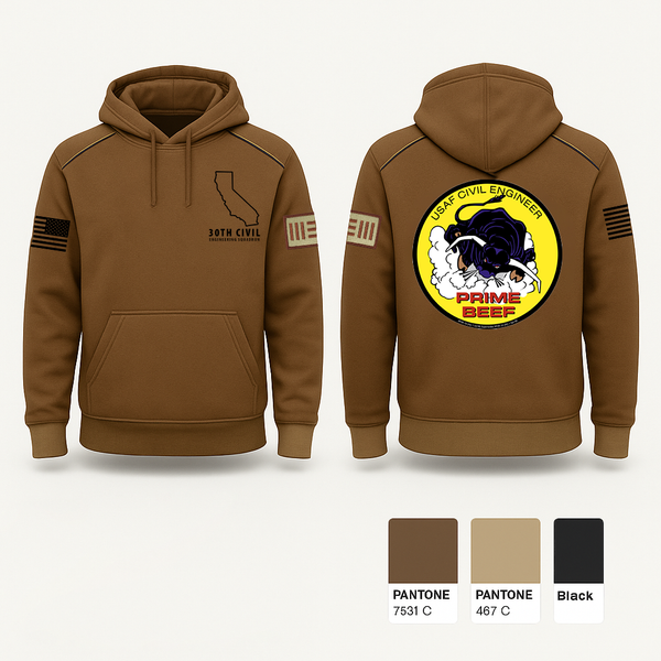 Hoodie, 30th civil engineering squadron, , Teamtime, Team time, sublimation, custom sports apparel, team uniforms, spirit wear, spiritwear, sports uniforms, custom shirts, team store, custom team store, fundraiser sports, apparel fundraiser
