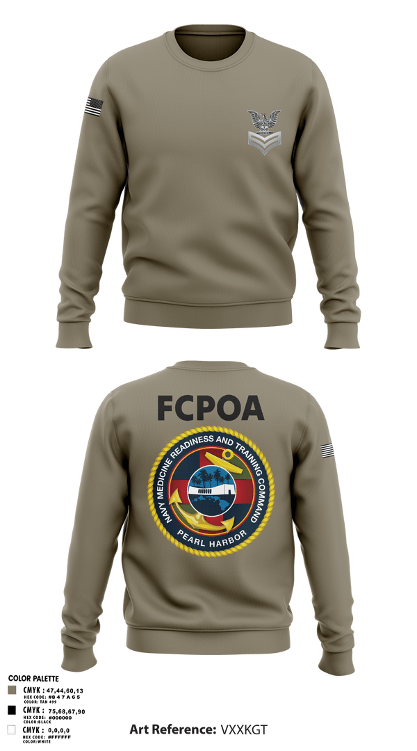 Crew Neck Sweatshirt, NMRTC-PH FCPOA, Navy, Teamtime, Team time, sublimation, custom sports apparel, team uniforms, spirit wear, spiritwear, sports uniforms, custom shirts, team store, custom team store, fundraiser sports, apparel fundraiser