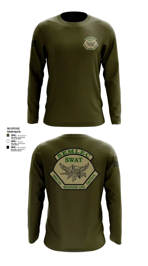 Long Sleeve Performance Shirt, SEMLEC SWAT, Police, Teamtime, Team time, sublimation, custom sports apparel, team uniforms, spirit wear, spiritwear, sports uniforms, custom shirts, team store, custom team store, fundraiser sports, apparel fundraiser