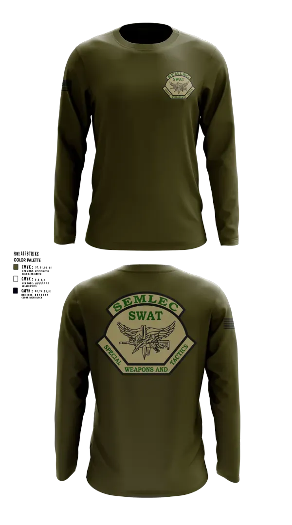 Long Sleeve Performance Shirt, SEMLEC SWAT, Police, Teamtime, Team time, sublimation, custom sports apparel, team uniforms, spirit wear, spiritwear, sports uniforms, custom shirts, team store, custom team store, fundraiser sports, apparel fundraiser