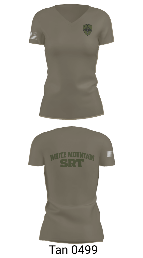 Womens Short Sleeve Vneck Shirt, White Mountain Regional Special Response Team, Police, Teamtime, Team time, sublimation, custom sports apparel, team uniforms, spirit wear, spiritwear, sports uniforms, custom shirts, team store, custom team store, fundraiser sports, apparel fundraiser