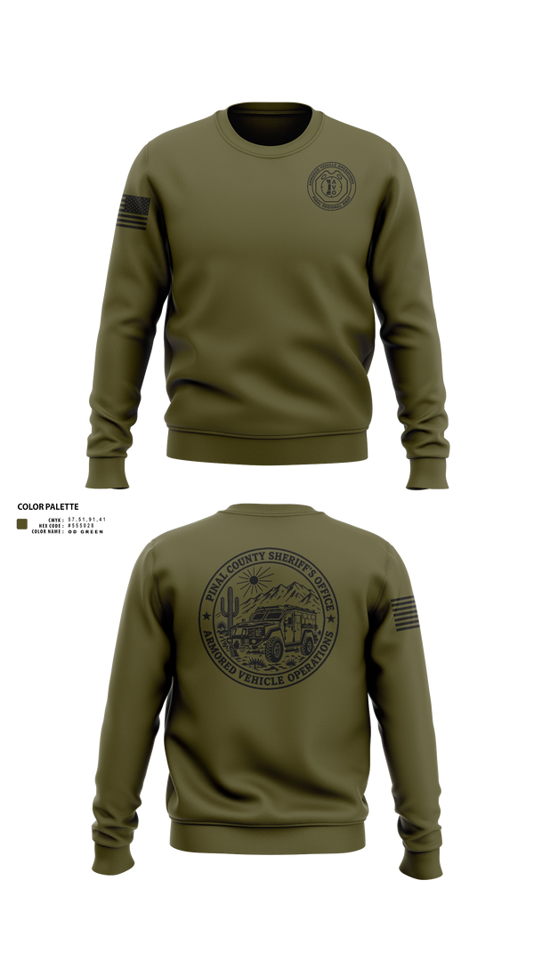 Crew Neck Sweatshirt, PCSO AVO, Police, Teamtime, Team time, sublimation, custom sports apparel, team uniforms, spirit wear, spiritwear, sports uniforms, custom shirts, team store, custom team store, fundraiser sports, apparel fundraiser