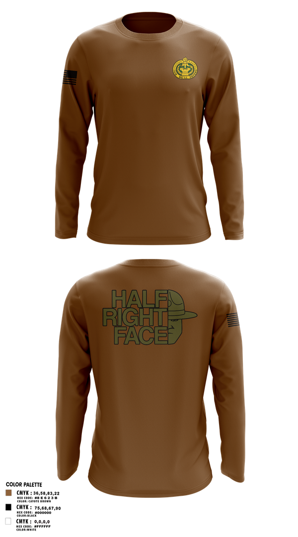 Long Sleeve Performance Shirt, C Co 2/397th, Army, Teamtime, Team time, sublimation, custom sports apparel, team uniforms, spirit wear, spiritwear, sports uniforms, custom shirts, team store, custom team store, fundraiser sports, apparel fundraiser