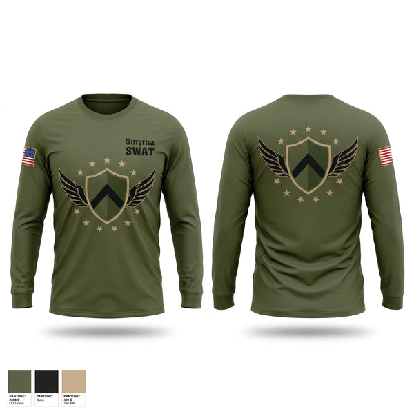 Long Sleeve Performance Shirt, Smyrna SWAT, Police, Teamtime, Team time, sublimation, custom sports apparel, team uniforms, spirit wear, spiritwear, sports uniforms, custom shirts, team store, custom team store, fundraiser sports, apparel fundraiser