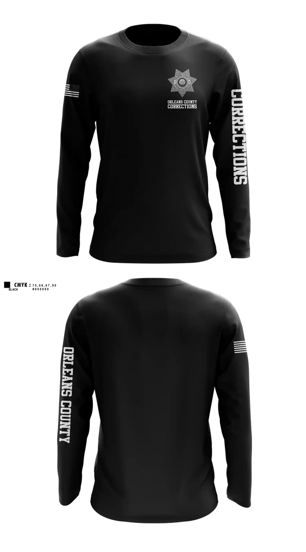 Long Sleeve Performance Shirt, Orleans County Corrections, Police, Teamtime, Team time, sublimation, custom sports apparel, team uniforms, spirit wear, spiritwear, sports uniforms, custom shirts, team store, custom team store, fundraiser sports, apparel fundraiser