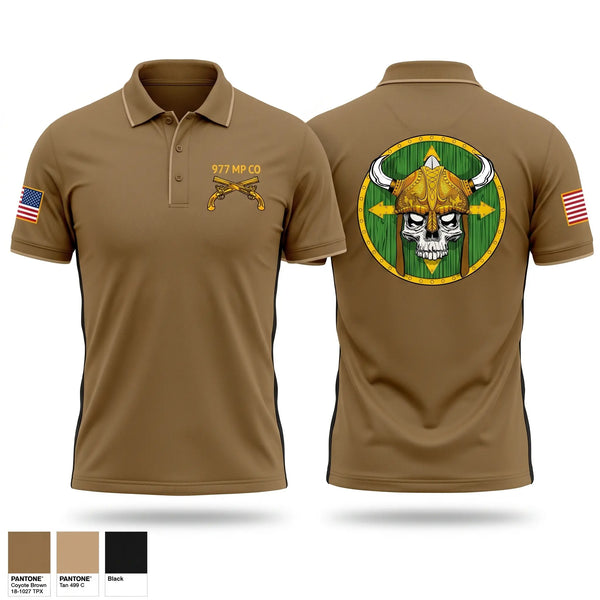 Short Sleeve Performance Polo, 977 MP CO, Army, Teamtime, Team time, sublimation, custom sports apparel, team uniforms, spirit wear, spiritwear, sports uniforms, custom shirts, team store, custom team store, fundraiser sports, apparel fundraiser
