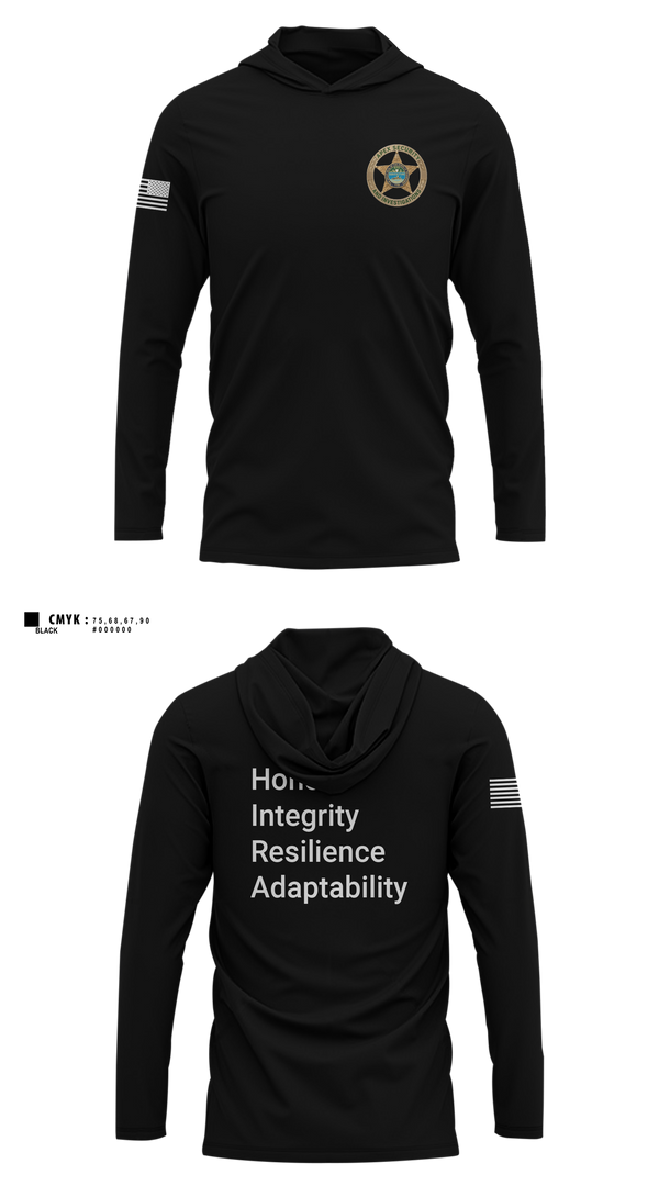 Long Sleeve Hooded Sun Shirt, Apex Security and Investigations, , Teamtime, Team time, sublimation, custom sports apparel, team uniforms, spirit wear, spiritwear, sports uniforms, custom shirts, team store, custom team store, fundraiser sports, apparel fundraiser