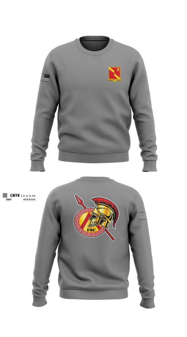 Crew Neck Sweatshirt, 135th FSC, Army, Teamtime, Team time, sublimation, custom sports apparel, team uniforms, spirit wear, spiritwear, sports uniforms, custom shirts, team store, custom team store, fundraiser sports, apparel fundraiser