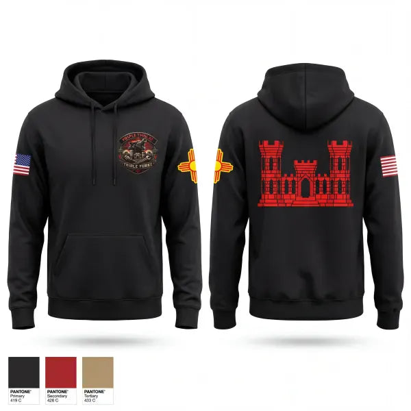 Hoodie, 333rd Engineer Detachment, Army, Teamtime, Team time, sublimation, custom sports apparel, team uniforms, spirit wear, spiritwear, sports uniforms, custom shirts, team store, custom team store, fundraiser sports, apparel fundraiser
