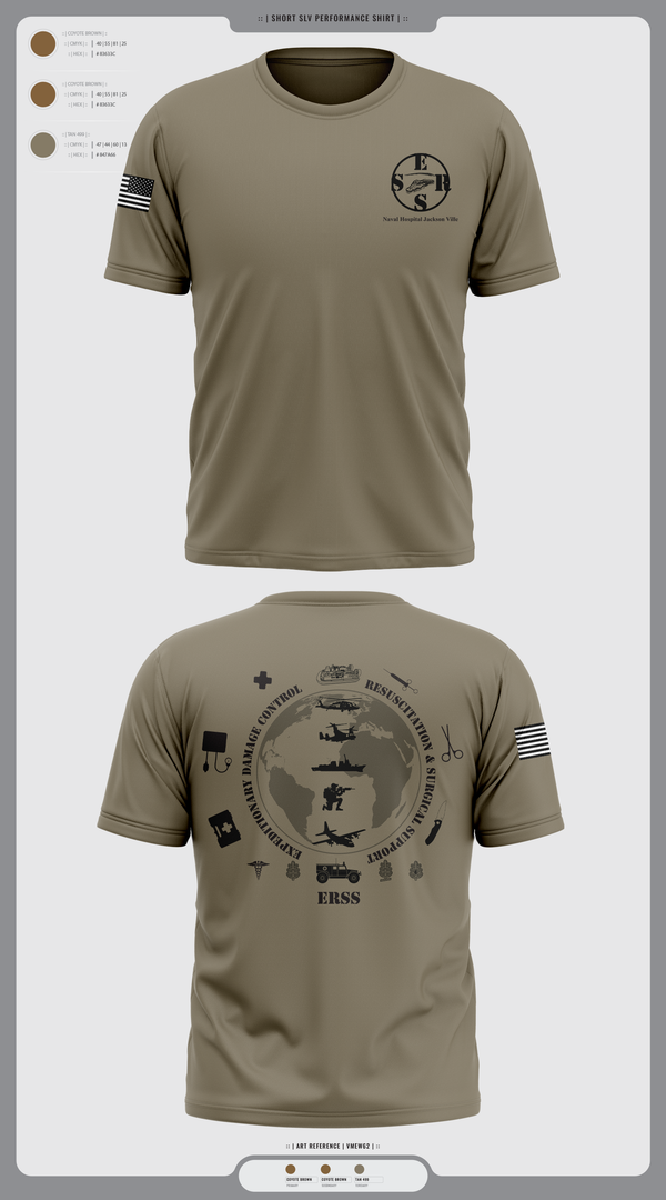Short Sleeve Performance Shirt, Naval Hospital Jacksonville ERSS, , Teamtime, Team time, sublimation, custom sports apparel, team uniforms, spirit wear, spiritwear, sports uniforms, custom shirts, team store, custom team store, fundraiser sports, apparel fundraiser