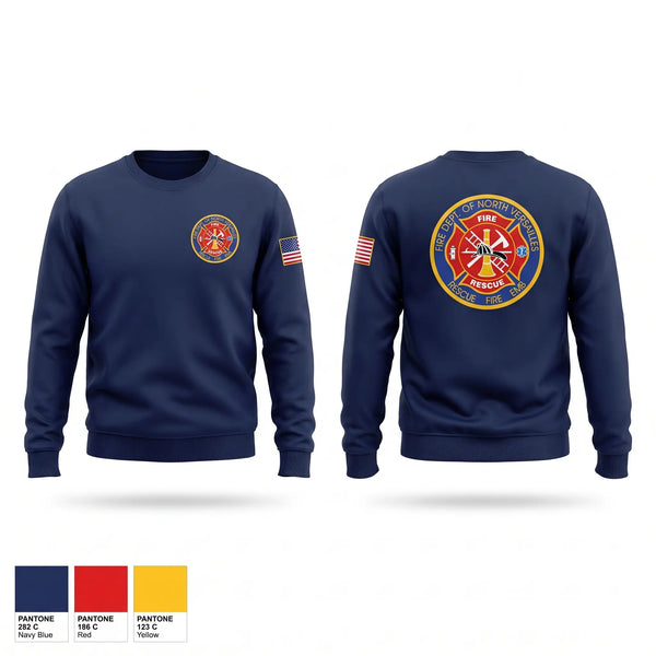 Crew Neck Sweatshirt, FDNV FIRE & RESCUE 213, Fire Department, Teamtime, Team time, sublimation, custom sports apparel, team uniforms, spirit wear, spiritwear, sports uniforms, custom shirts, team store, custom team store, fundraiser sports, apparel fundraiser