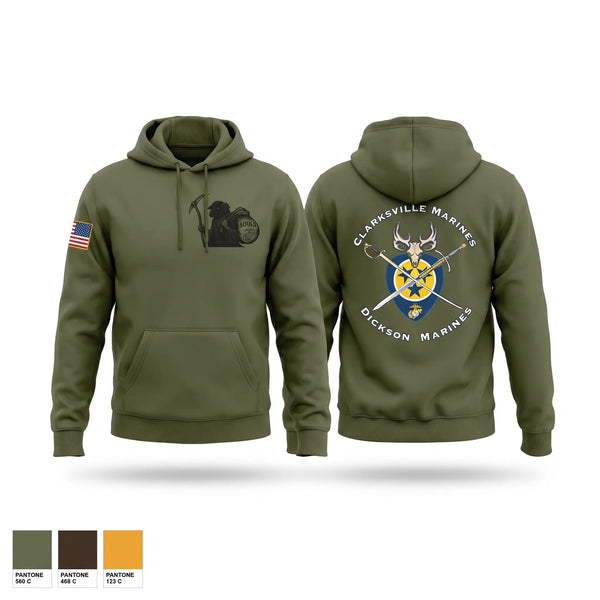 Hoodie, RSS Clarksville, Marines, Teamtime, Team time, sublimation, custom sports apparel, team uniforms, spirit wear, spiritwear, sports uniforms, custom shirts, team store, custom team store, fundraiser sports, apparel fundraiser