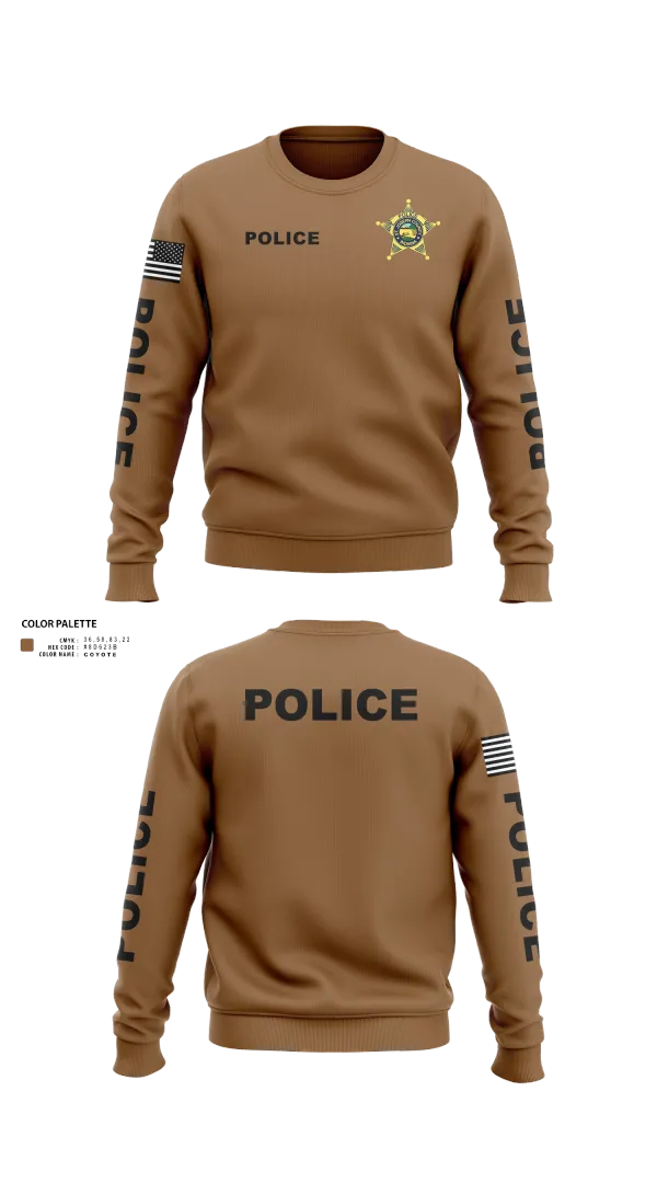 Crew Neck Sweatshirt, St. Joseph County Police Department, , Teamtime, Team time, sublimation, custom sports apparel, team uniforms, spirit wear, spiritwear, sports uniforms, custom shirts, team store, custom team store, fundraiser sports, apparel fundraiser