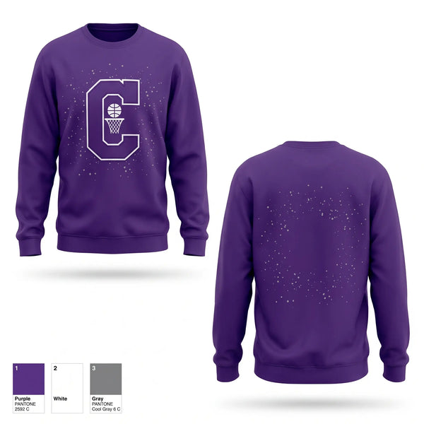 Crew Neck Sweatshirt, Collinsville Middle School Basketball, Women's Basketball, Teamtime, Team time, sublimation, custom sports apparel, team uniforms, spirit wear, spiritwear, sports uniforms, custom shirts, team store, custom team store, fundraiser sports, apparel fundraiser