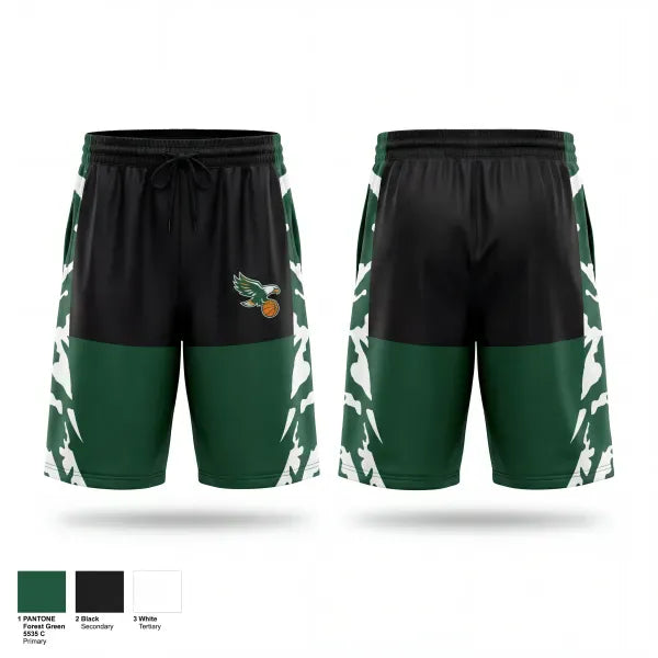 Mens Reversible Basketball Shorts, Eagles, Men's Basketball, Teamtime, Team time, sublimation, custom sports apparel, team uniforms, spirit wear, spiritwear, sports uniforms, custom shirts, team store, custom team store, fundraiser sports, apparel fundraiser