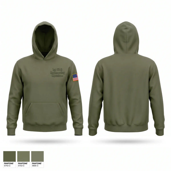 Hoodie, 1st Civil Engineering Squadron, Air Force, Teamtime, Team time, sublimation, custom sports apparel, team uniforms, spirit wear, spiritwear, sports uniforms, custom shirts, team store, custom team store, fundraiser sports, apparel fundraiser