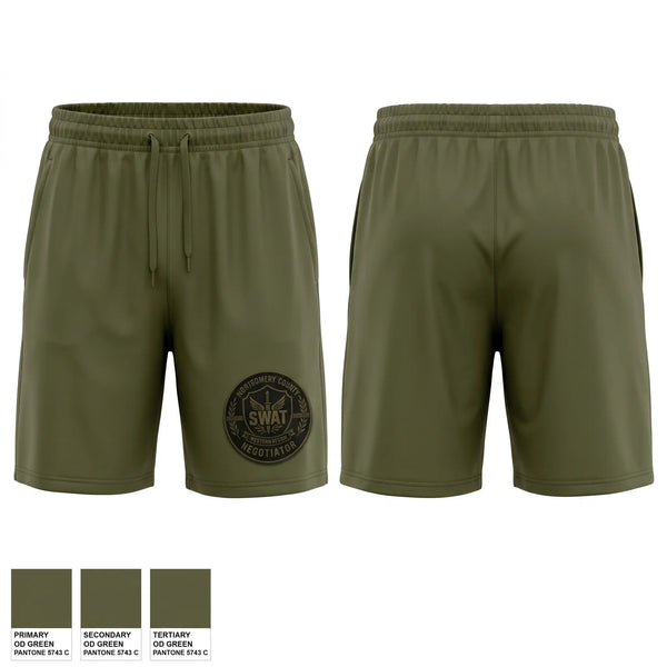 Athletic Shorts With Pockets, Montgomery County SWAT - Western Region Negotiators, Police, Teamtime, Team time, sublimation, custom sports apparel, team uniforms, spirit wear, spiritwear, sports uniforms, custom shirts, team store, custom team store, fundraiser sports, apparel fundraiser