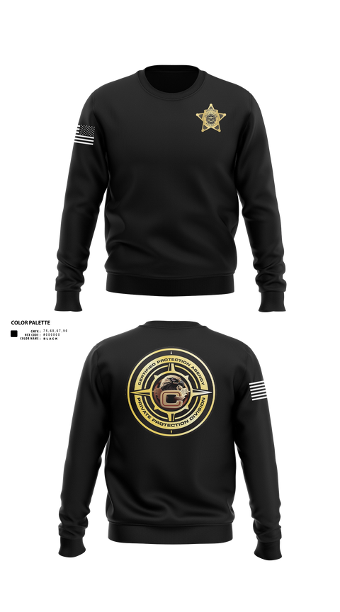 Crew Neck Sweatshirt, Certified Protection Agency, Navy, Teamtime, Team time, sublimation, custom sports apparel, team uniforms, spirit wear, spiritwear, sports uniforms, custom shirts, team store, custom team store, fundraiser sports, apparel fundraiser
