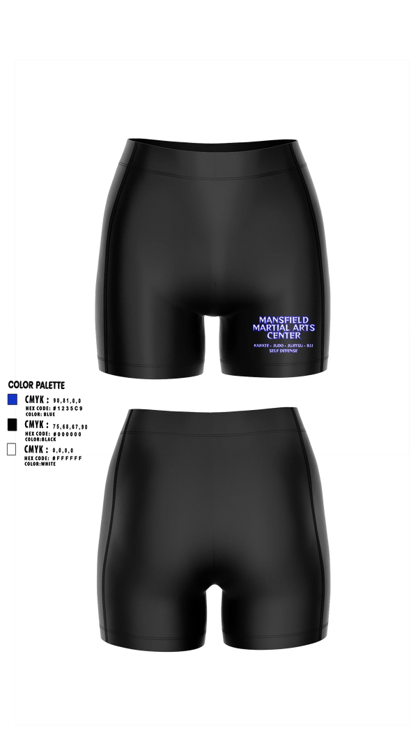 Womens Compression Shorts, Mansfield Martial Arts Center, , Teamtime, Team time, sublimation, custom sports apparel, team uniforms, spirit wear, spiritwear, sports uniforms, custom shirts, team store, custom team store, fundraiser sports, apparel fundraiser