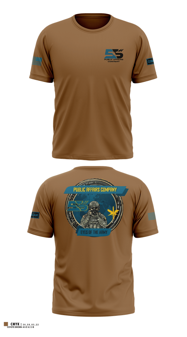 Short Sleeve Performance Shirt, 55th ComCam Kraken, Army, Teamtime, Team time, sublimation, custom sports apparel, team uniforms, spirit wear, spiritwear, sports uniforms, custom shirts, team store, custom team store, fundraiser sports, apparel fundraiser