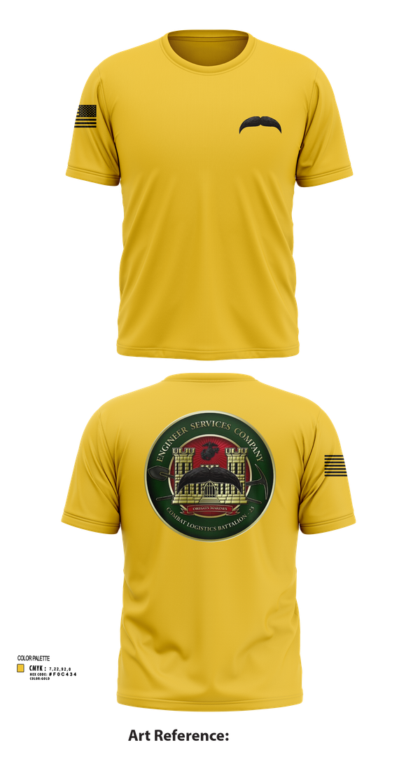 Short Sleeve Performance Shirt, Engineers Services Company, Marines, Teamtime, Team time, sublimation, custom sports apparel, team uniforms, spirit wear, spiritwear, sports uniforms, custom shirts, team store, custom team store, fundraiser sports, apparel fundraiser