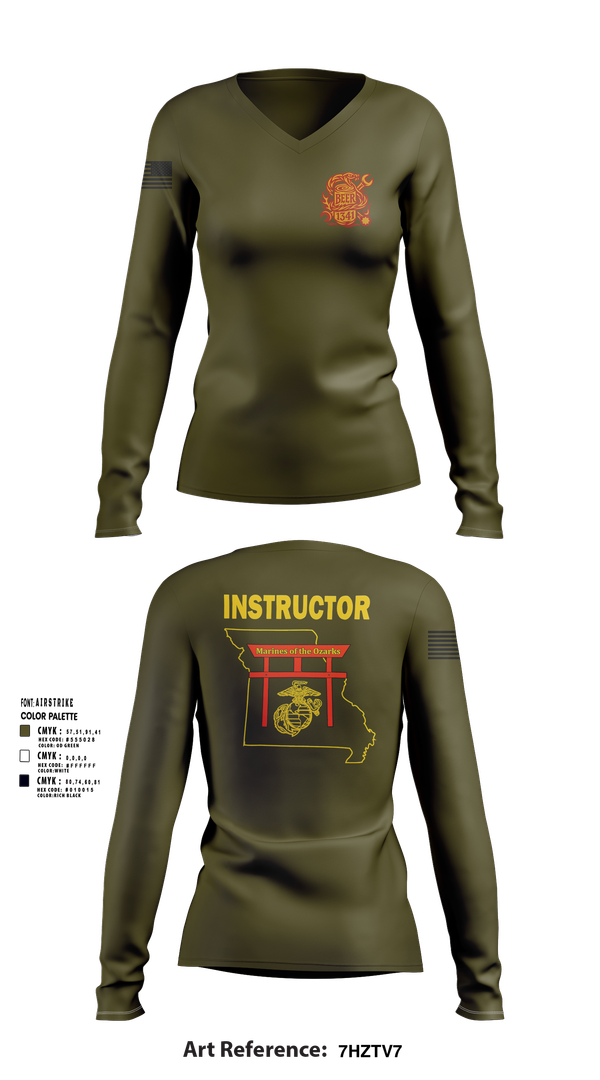 Womens Long Sleeve Vneck Shirt, BEER, Marines, Teamtime, Team time, sublimation, custom sports apparel, team uniforms, spirit wear, spiritwear, sports uniforms, custom shirts, team store, custom team store, fundraiser sports, apparel fundraiser