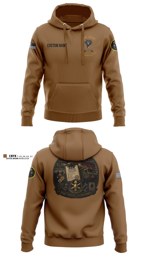 Hoodie, Legacy 3/2 Fury Troop, Army, Teamtime, Team time, sublimation, custom sports apparel, team uniforms, spirit wear, spiritwear, sports uniforms, custom shirts, team store, custom team store, fundraiser sports, apparel fundraiser