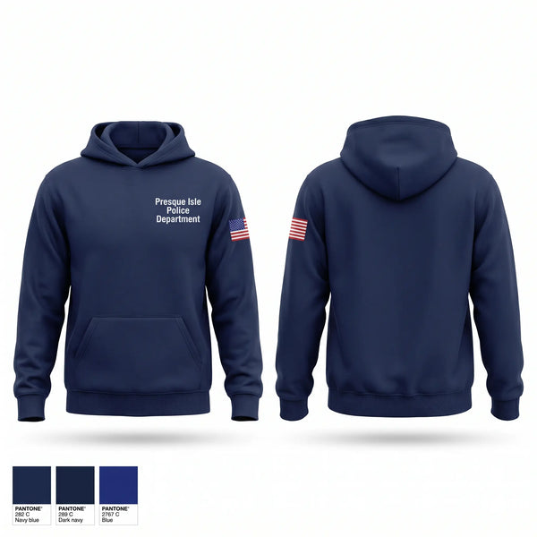 Hoodie, Presque Isle Police Department, Police, Teamtime, Team time, sublimation, custom sports apparel, team uniforms, spirit wear, spiritwear, sports uniforms, custom shirts, team store, custom team store, fundraiser sports, apparel fundraiser